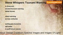 Terence George Craddock (Spectral Images and Images Of Light) - Stone Whispers Tsunami Warnings Centuries Passings