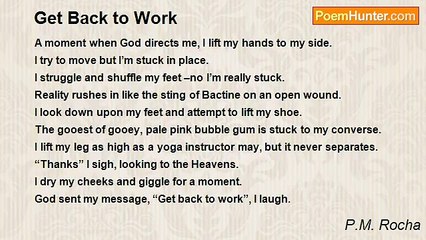 P.M. Rocha - Get Back to Work