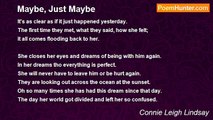 Connie Leigh Lindsay - Maybe, Just Maybe