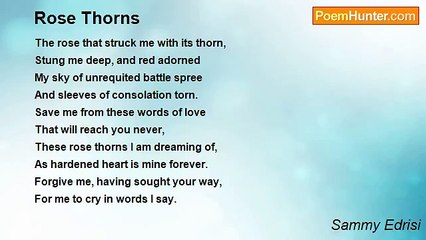 Sammy Edrisi - Rose Thorns
