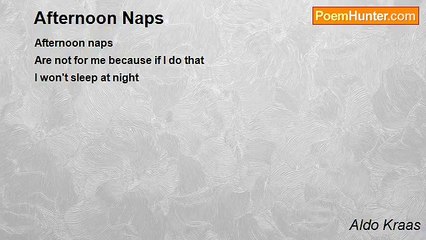 Aldo Kraas - Afternoon Naps