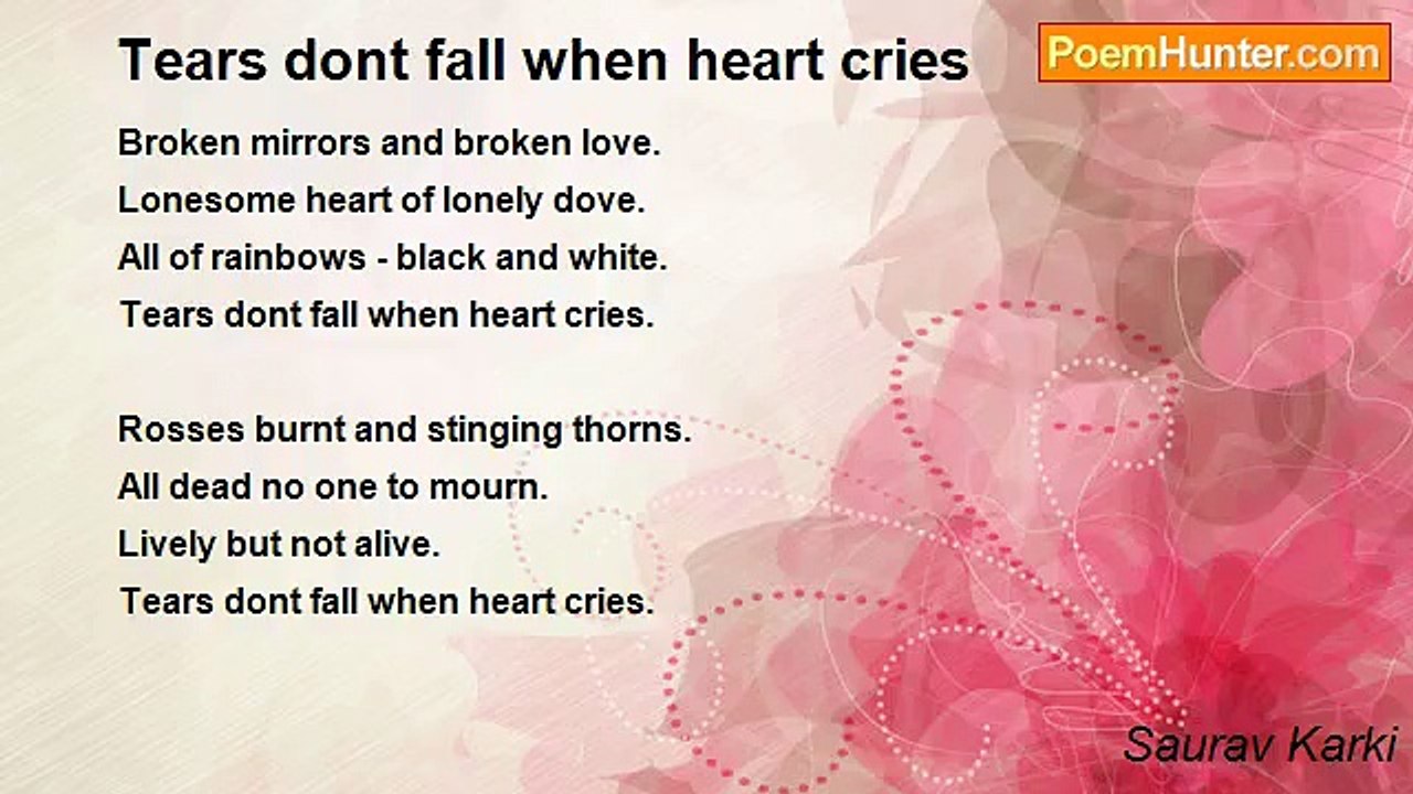 Saurav Karki - Tears dont fall when heart cries
