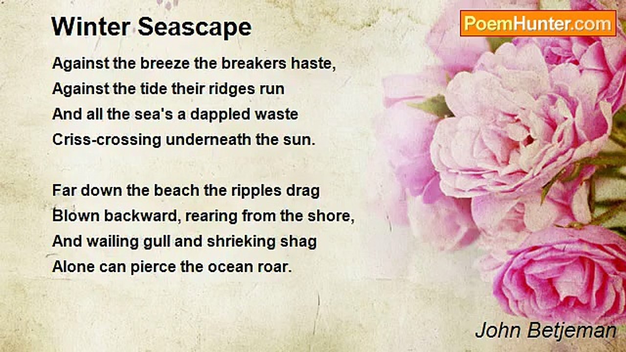 John Betjeman - Winter Seascape