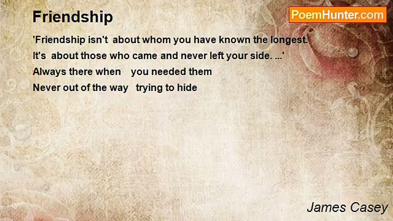 James Casey - Friendship