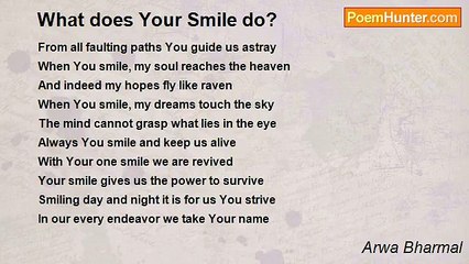 Arwa Bharmal - What does Your Smile do?