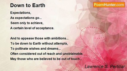 Lawrence S. Pertillar - Down to Earth