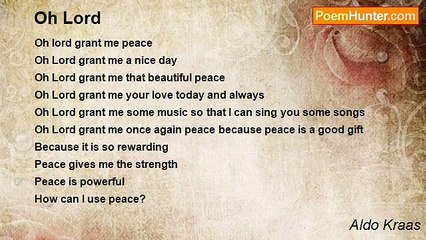 Aldo Kraas - Oh Lord