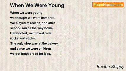 Buxton Shippy - When We Were Young