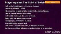 Enoch O. Akanji - Prayer Against The Spirit of Indebtedness