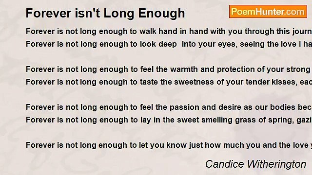 Candice Witherington - Forever isn't Long Enough