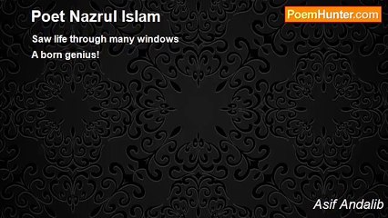 Asif Andalib - Poet Nazrul Islam