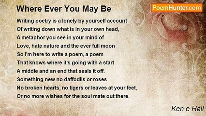Ken e Hall - Where Ever You May Be