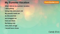 Candy Elvis - My Summer Vacation