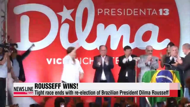 Dilma Rousseff re-elected to lead Brazil in close race