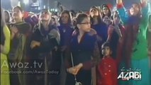 Pakistani TV Actress Laila Zuberi joins PTI at Azadi Dharna