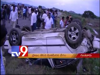 Racing kills engineering student on Guntur-Vijayawada highway - Tv9