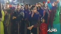 Pakistani TV Actress Laila Zuberi joins PTI at Azadi Dharna (October 25, 2014)