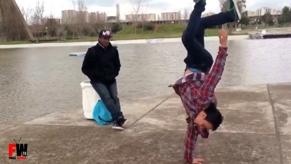 [+18 ~ Sexy Funny Girl]Bboy move fail