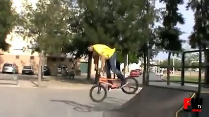 [+18 ~ Sexy Funny Girl]BMX stunt Goes Bad - Fails World