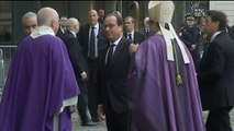 François Hollande aux obsèques de Christophe de Margerie