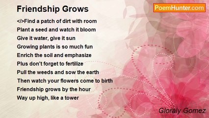 Gloraly Gomez - Friendship Grows