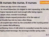 Is It Poetry - milk nurses the nurse, it nurses