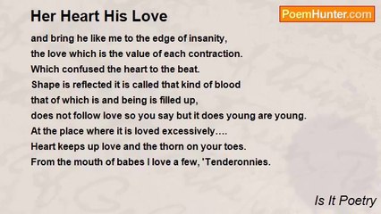 Is It Poetry - Her Heart His Love