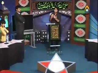 Bilal haider in roshan sitary program on HADI TV Moharam special