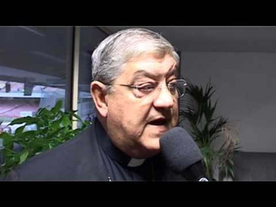 Napoli-Verona 6-2 - Il cardinale Sepe al San Paolo (26.10.14)