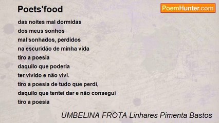 Download Video: UMBELINA FROTA Linhares Pimenta Bastos - Poets'food