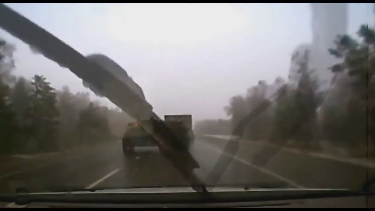 Tank Causes violent crash