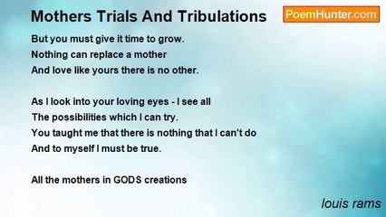 louis rams - Mothers Trials And Tribulations