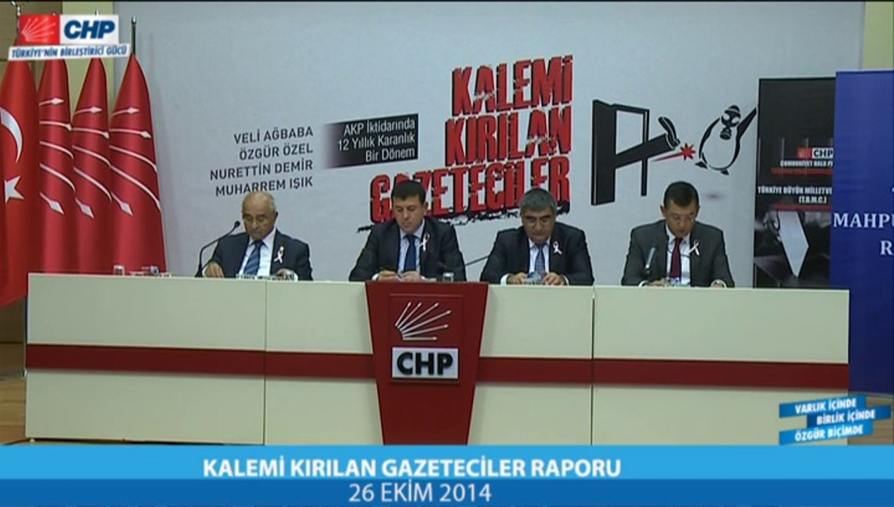 KALEMİ KIRILAN GAZETECİLER RAPORU 27/10/2014