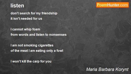 Maria Barbara Korynt - listen