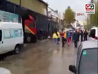 OSTİM'DEKİ BİR İŞ YERİNDE PATLAMA MEYDANA GELDİ