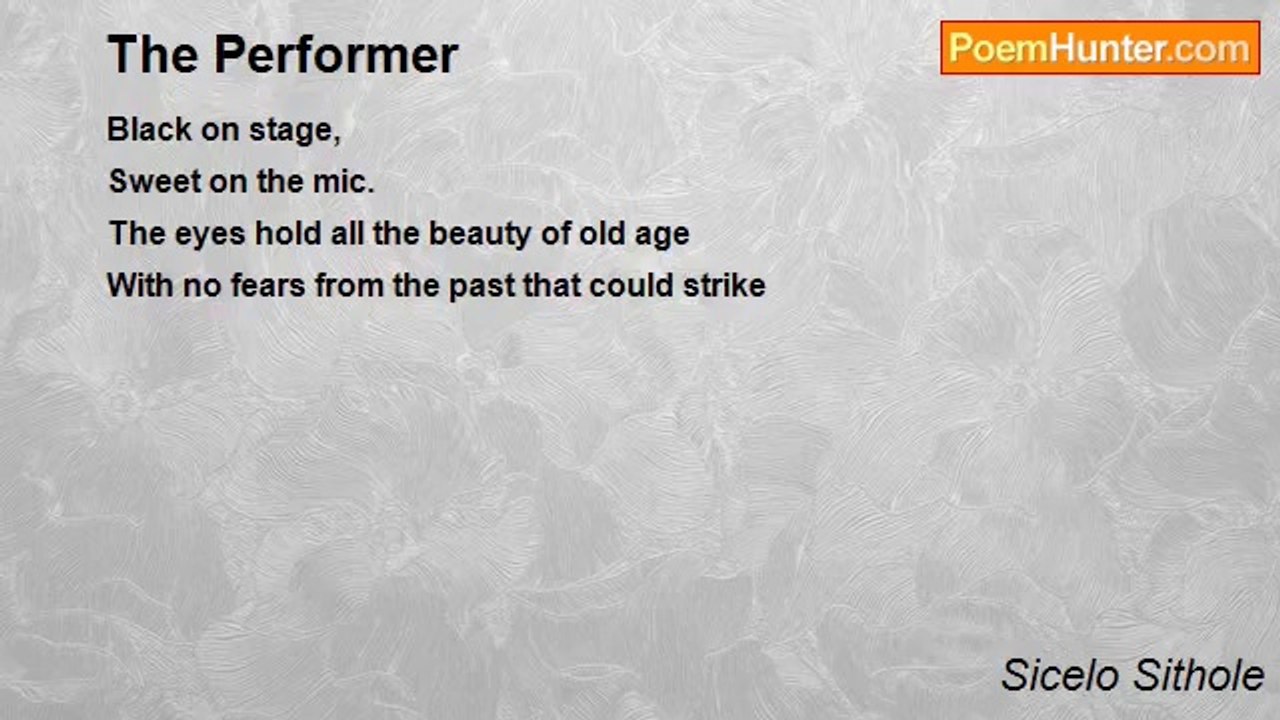 Sicelo Sithole - The Performer