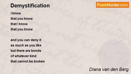 Diana van den Berg - Demystification