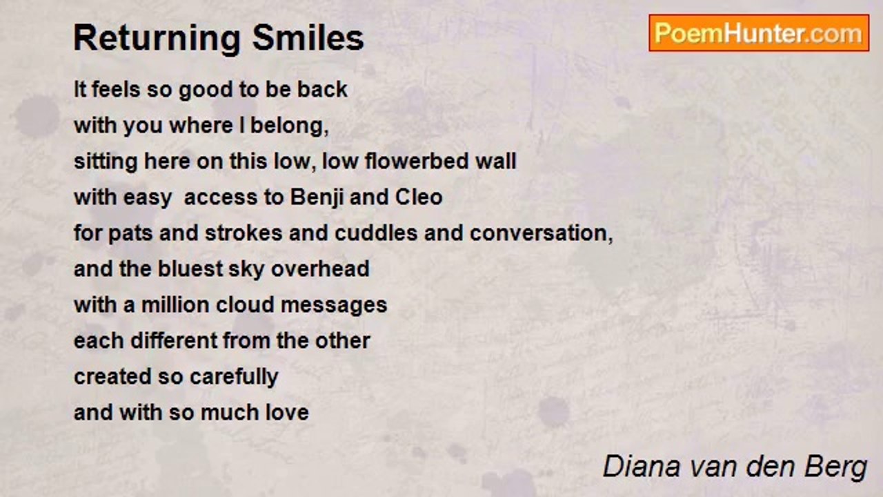 Diana van den Berg - Returning Smiles