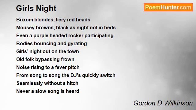 Gordon D Wilkinson - Girls Night