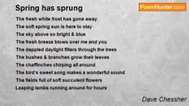 Dave Chessher - Spring has sprung