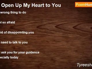 Tyreesha Smith - I'll Open Up My Heart to You