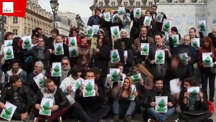 Flash Mob AICA France pour la liberté d'expression - 24 octobre 2014