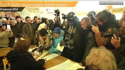 Dark Vador n'a pas pu voter aux législatives en Ukraine