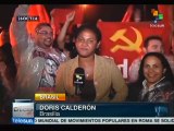 Festejan brasileños triunfo de Dilma Rousseff