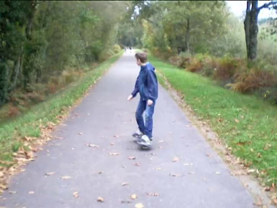 Waveboard sur la voie verte