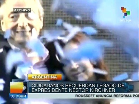 Argentina y el mundo recuerdan a Néstor Kirchner a 4 años de su muerte