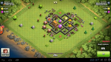 --Clach Of Clan-- "-Défense HDV 4 == Débutant