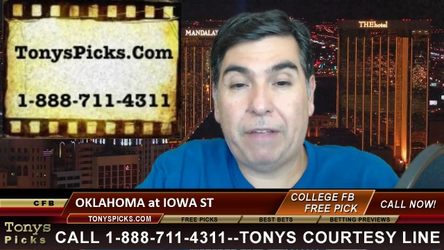 Iowa St Cyclones vs. Oklahoma Sooners Free Pick Prediction NCAA College Football Odds Preview 11-1-2014