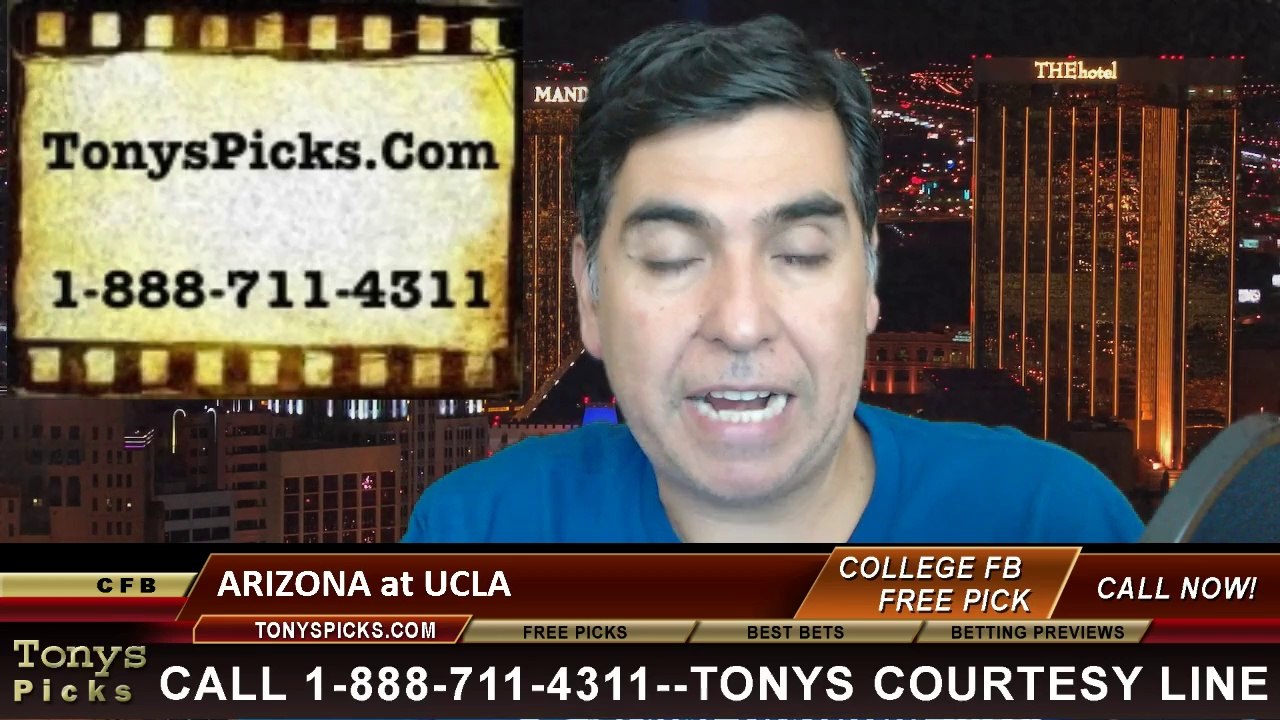 UCLA Bruins vs. Arizona Wildcats Free Pick Prediction NCAA College Football Odds Preview 11-1-2014
