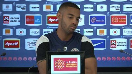 Yassine Jebbour avant MHSC vs ACA (Coupe de la Ligue)